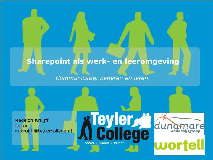 sharepoint als werk en leeromgeving