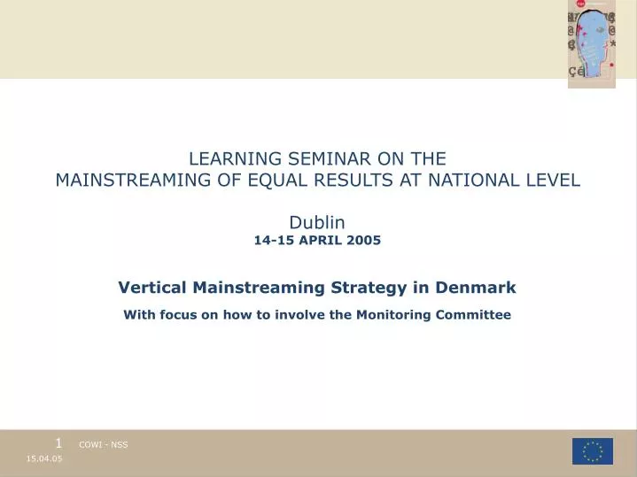learning seminar on the mainstreaming of equal results at national level dublin 1 4 15 april 2005