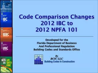 Code Comparison Changes 2012 IBC to 2012 NPFA 101