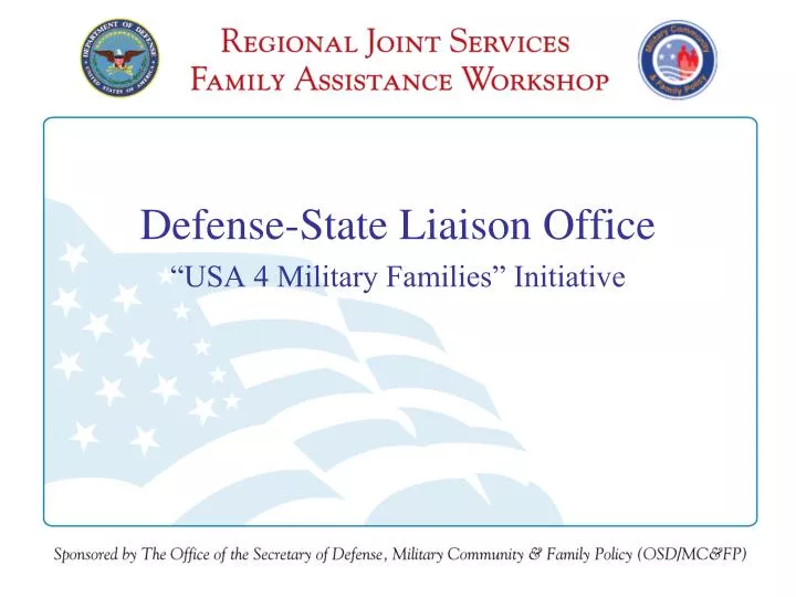 defense state liaison office usa 4 military families initiative