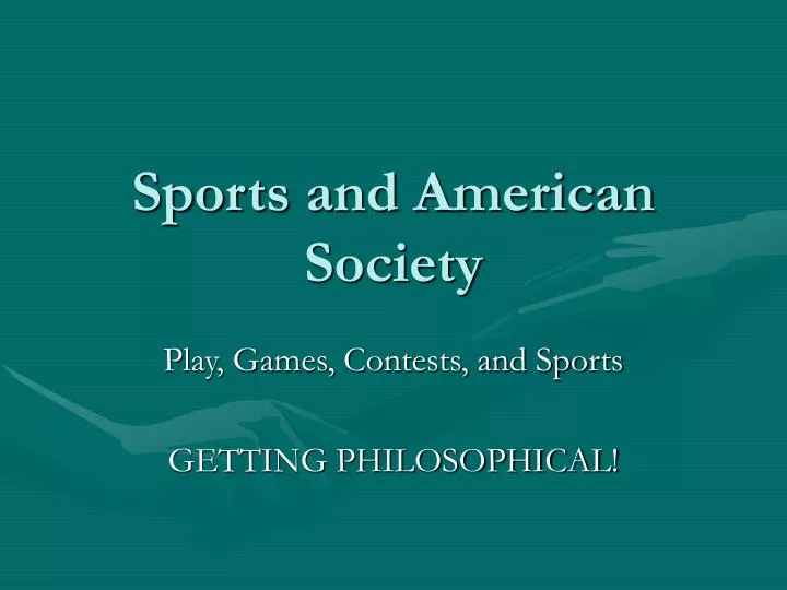 sports and american society