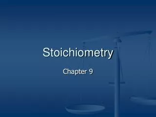 Stoichiometry