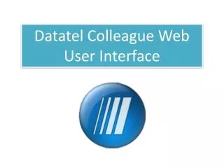 Datatel Colleague Web User Interface