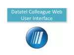 Datatel Colleague Web User Interface