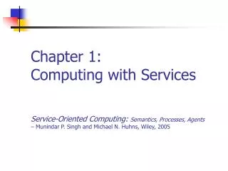 Chapter 1: Computing with Services