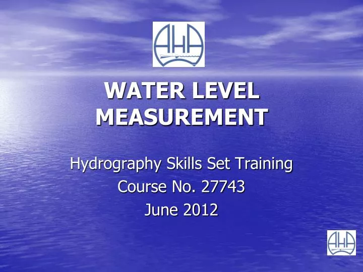 water level measurement