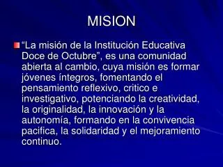 mision