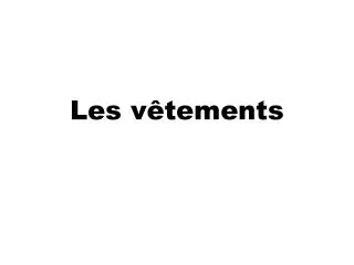 les v tements