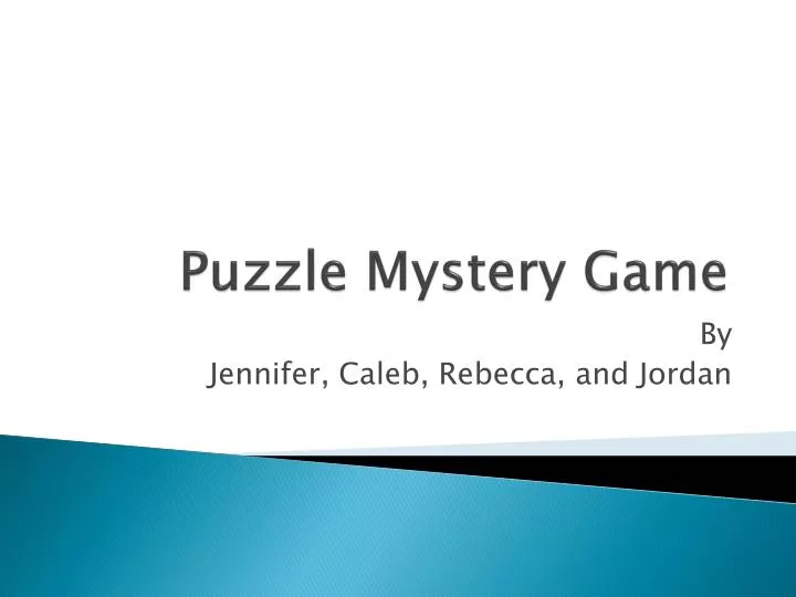 puzzle mystery game