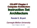 Exploring Computer Architecture & Instruction Set Designs - slide 1