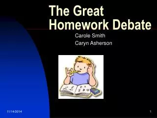 The Great Homework Debate