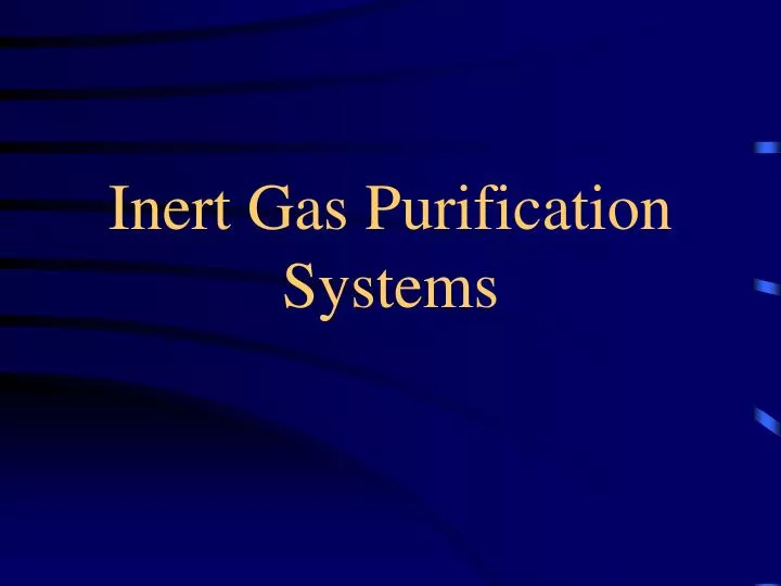 inert gas purification systems