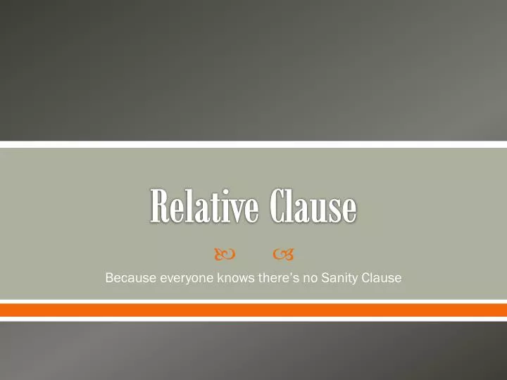 relative clause