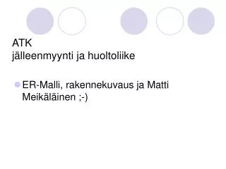 atk j lleenmyynti ja huoltoliike