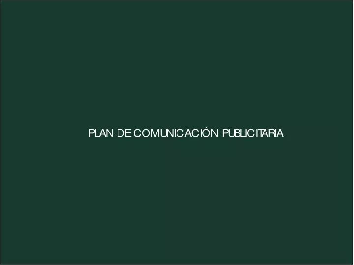 plan de comunicaci n publicitaria