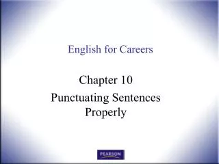 English for Careers