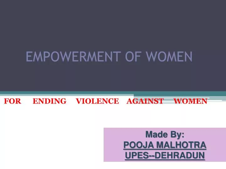 empowerment of women
