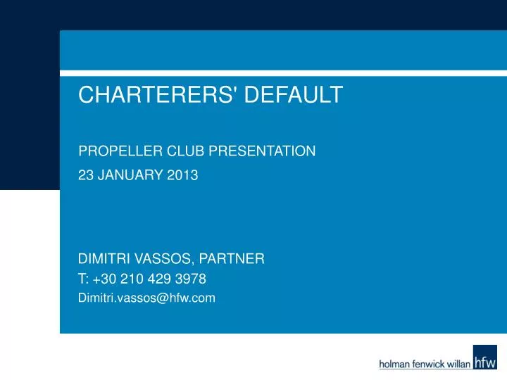 charterers default