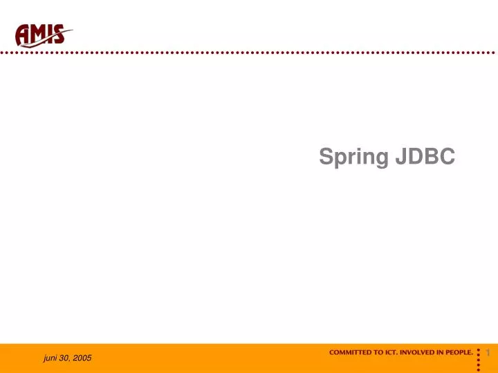 spring jdbc