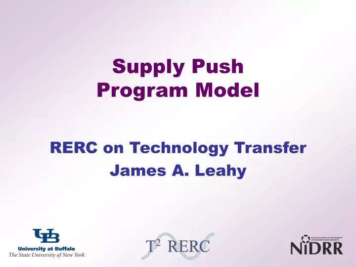 supply push program model