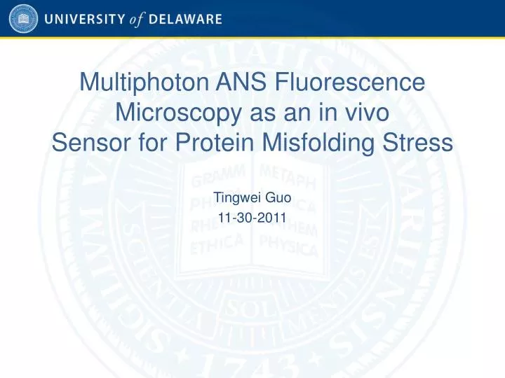 multiphoton ans fluorescence microscopy as an in vivo sensor for protein misfolding stress