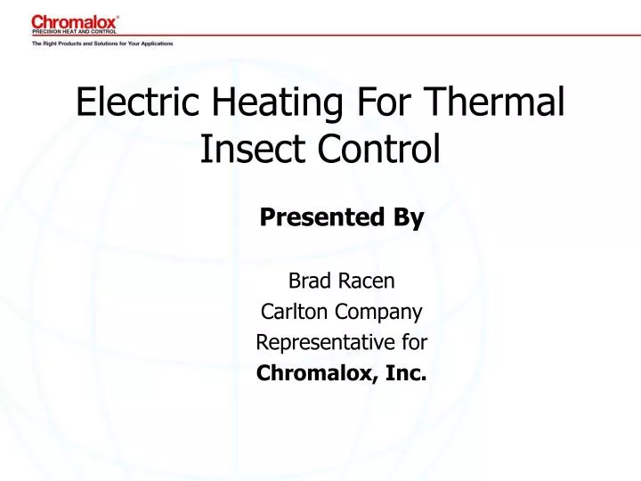 electric heating for thermal insect control