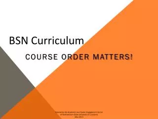 BSN Curriculum