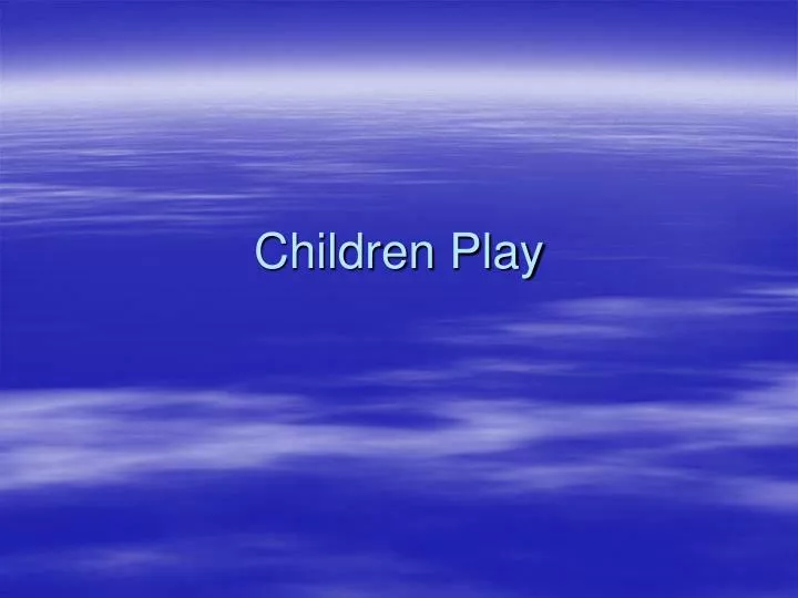 children play