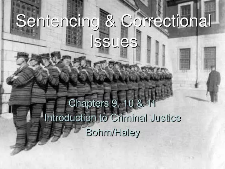 sentencing correctional issues