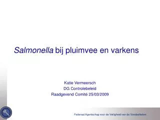 salmonella bij pluimvee en varkens