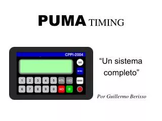 puma timing