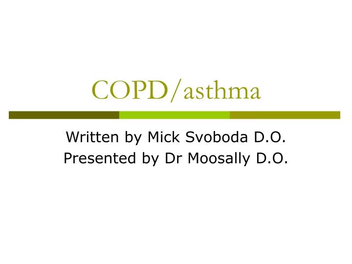 copd asthma