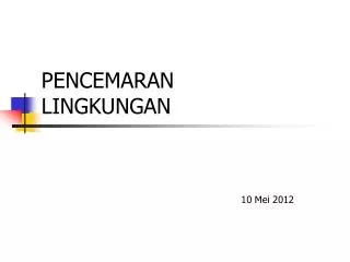 pencemaran lingkungan