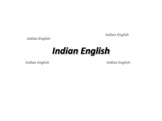 Indian English