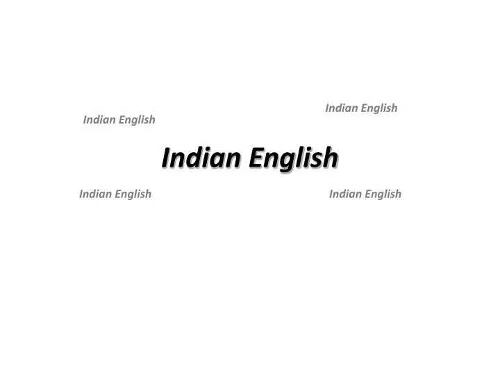 indian english