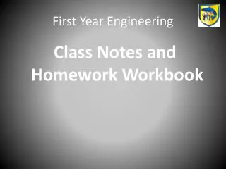 First Year Engineering