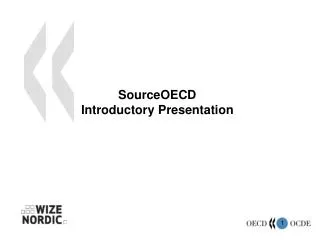 SourceOECD Introductory Presentation
