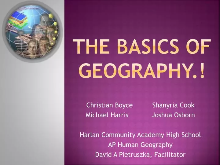 the basics of geography