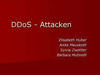 ddos attacken