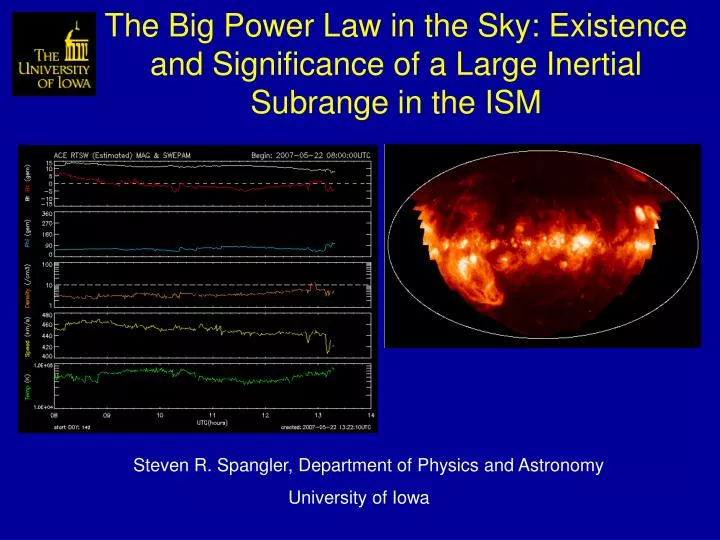 the big power law in the sky existence and significance of a large inertial subrange in the ism