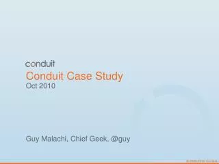 Conduit Case Study