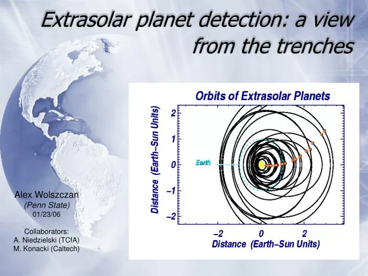 extrasolar planet detection a view from the trenches