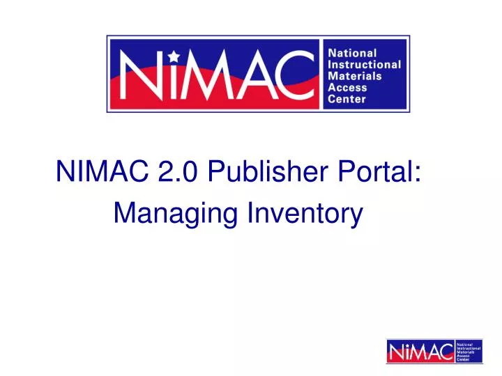 nimac 2 0 publisher portal managing inventory
