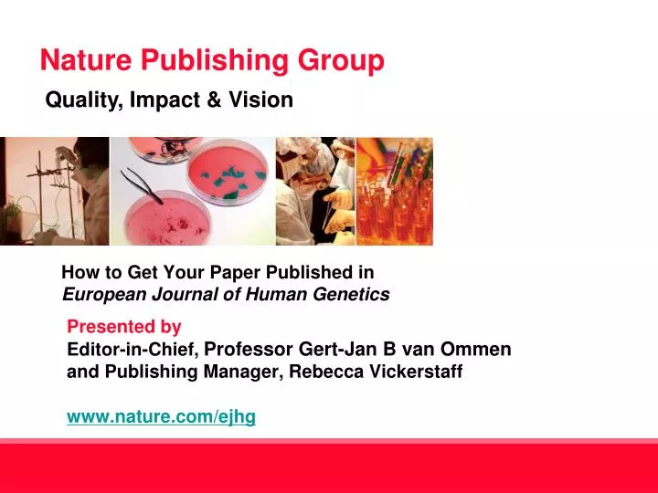 how to get your paper published in european journal of human genetics