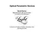 Optical Parametric Devices - slide 1