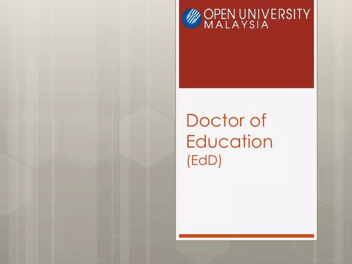 doctor of education edd