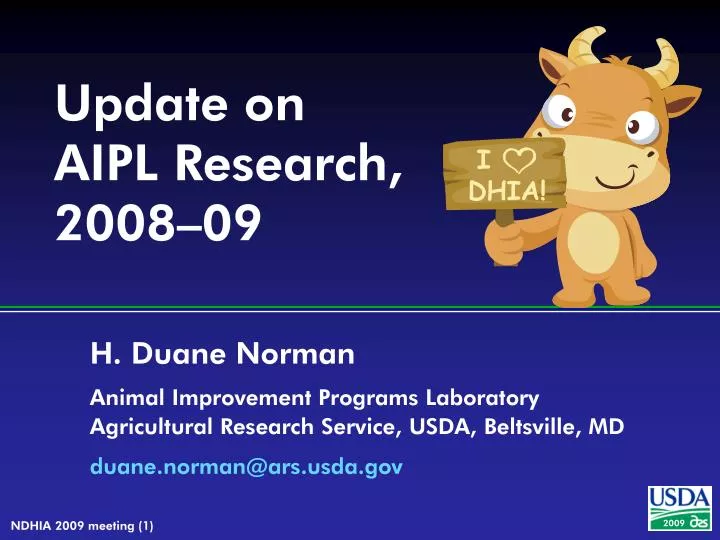 update on aipl research 2008 09