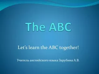 The ABC