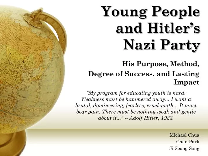 young people and hitler s nazi party