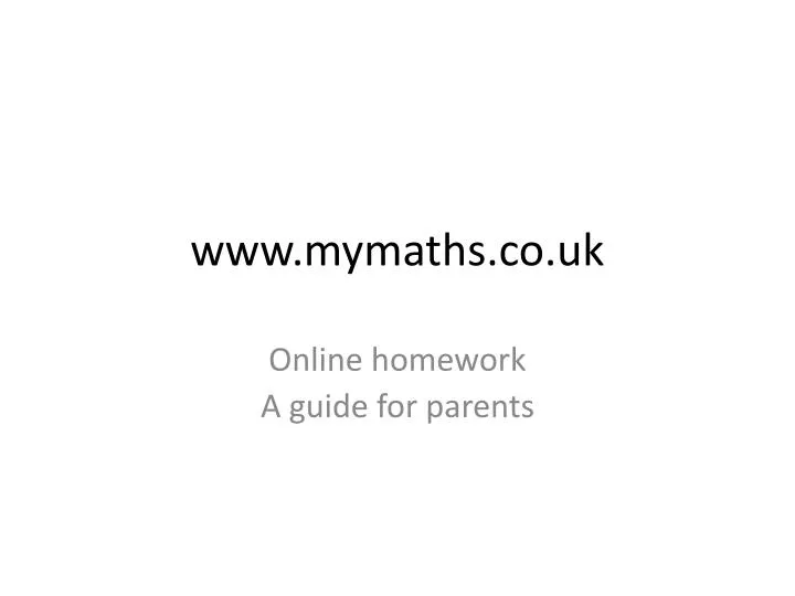 www mymaths co uk